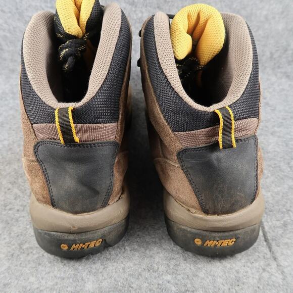 Hi-Tec Shoes Mens 10.5 Hiking Boots Cape Trail Waterproof Lace Up High Top Brown main image 9
